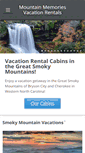 Mobile Screenshot of mountainmemoriesvacationrentals.com